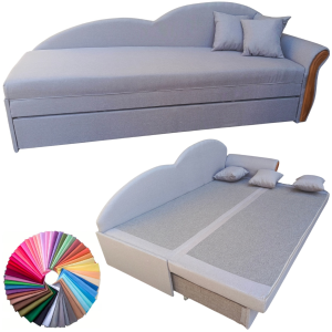 Tapczan rozkładany do spania Sofa Leżanka z pojemnikiem Pianka T30 BOLEK