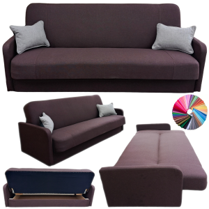 Wersalka z bokami Rozkładana do spania w salonie Sofa Kanapa KORA Plus