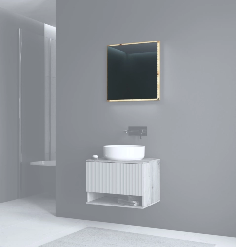 Lustro 60 cm + LED dąb artisan_0