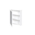 Szafka lustrzana 70x60/1D (MDF ramiak) biały_2