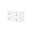 Szafka pod umywalkę 80/2S (MDF ramiak) biały_1