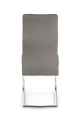 ARCO Krzesło metalowe chromowane / eko skóra kolor popiel (1p=2szt)_7