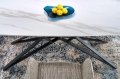 ALFREDO stół rozkładany, biały marmur / czarny (2p=1szt)_7