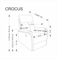 CROCUS  fotel wypoczynkowy z funkcją elektrycznego rozkładania, popielaty (1p=1szt)_13