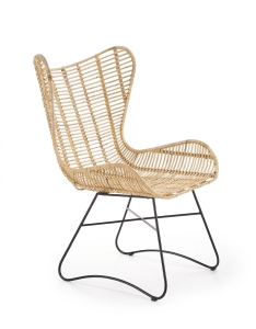 INDIANA fotel wypoczynkowy rattan naturalny
