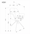 K591 krzesło z funkcją obracania, popielaty  (1p=2szt)_15