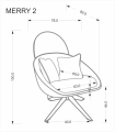 MERRY 2 fotel wypoczynkowy z funkcją obracania, kremowy (1p=1szt)_12