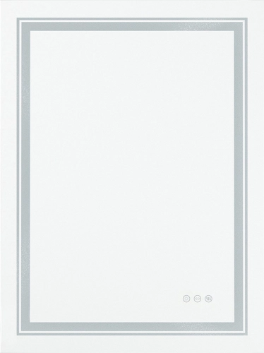 VERO lustro ścienne łazienkowe, srebrny (1p=1szt)_0