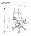 WEBSTER fotel gabinetowy orzechowy/czarny_1