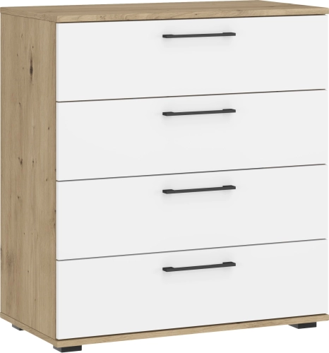 FORMO system szaf modułowych - KOMODA KM-1 dąb artisan/biały (1P=1SZT)_0