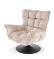 HAGEN fotel wypoczynkowy z funkcją obracania i kołyski, beżowy (1p=1szt)_0