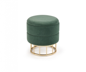 MINTY pufa ciemno zielona aksamitna welur Velvet