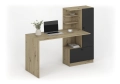 HOBAS biurko, dąb artisan / czarny_0