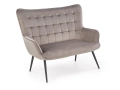 CASTEL XL sofa popielaty / czarny