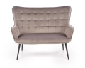 CASTEL XL sofa popielaty / czarny