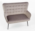 CASTEL XL sofa popielaty / czarny