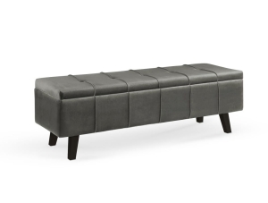 MASSIMO ławka ciemny popiel velvet