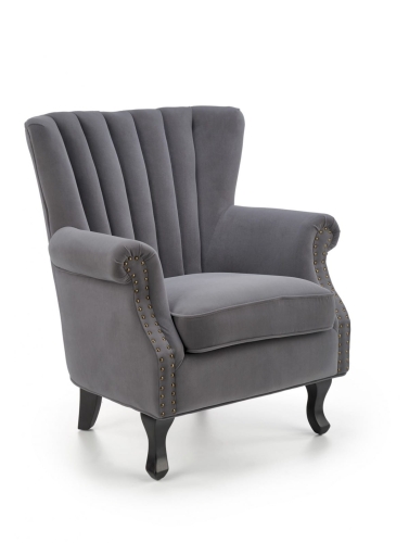 TITAN fotel popielaty