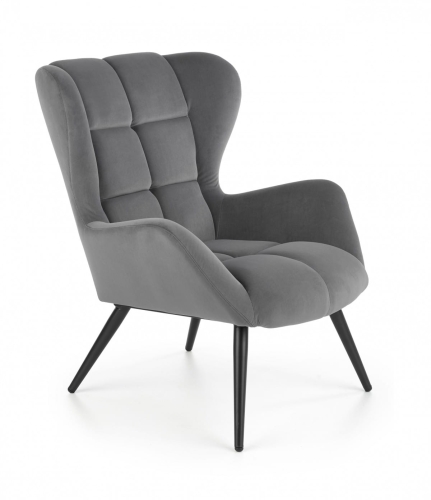 TYRION fotel wypoczynkowy popielaty