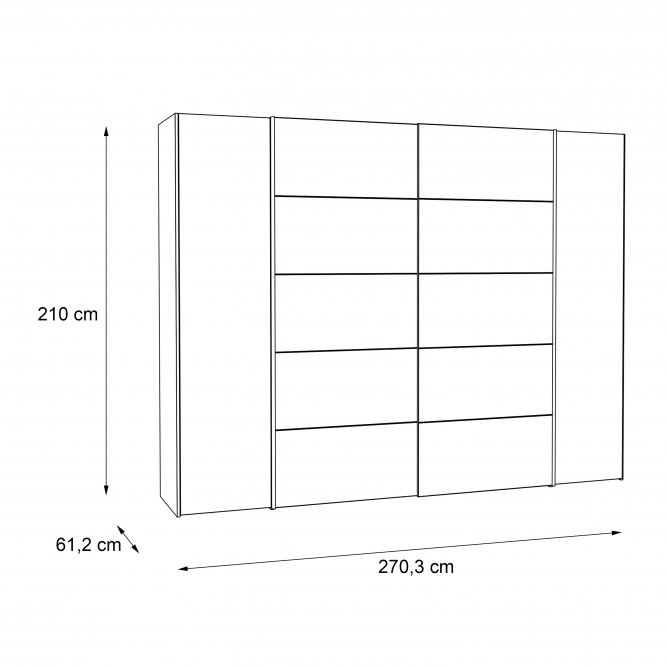 Szafa NARAGO NRGS82511-C752 Meble Forte Kod producenta NRGS82511-C752