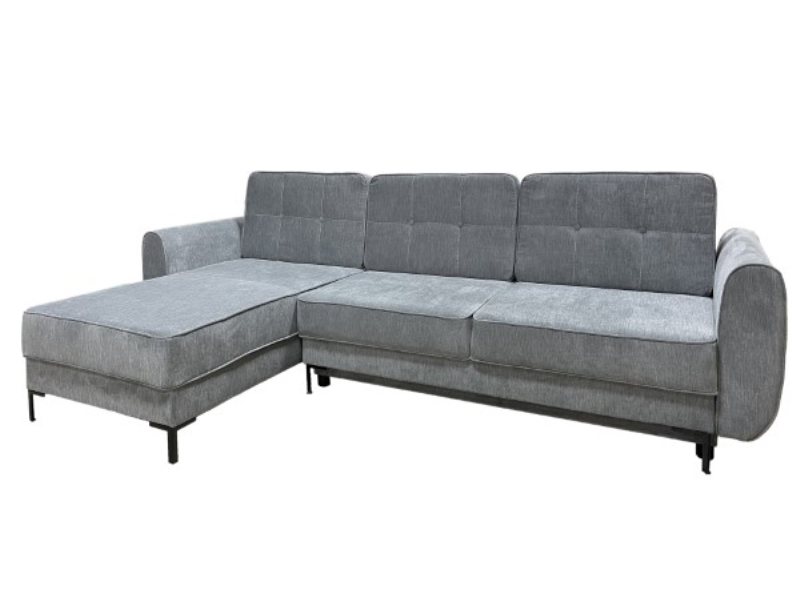 Narożnik Betty lewy szary melanż